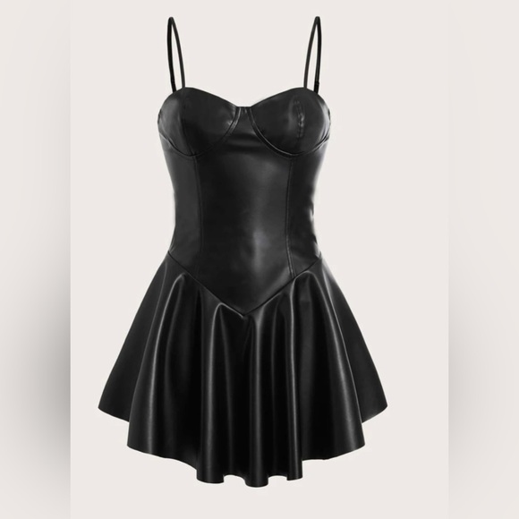 Dress faux leather - Picture 2 of 5